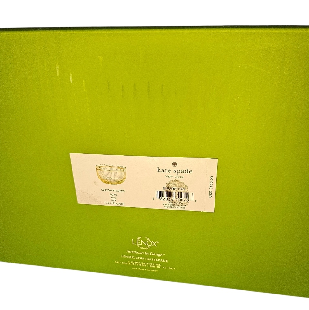 Kate Spade Lenox Glass Metal Wire Bowl Set Keaton St - Picture 5 of 10